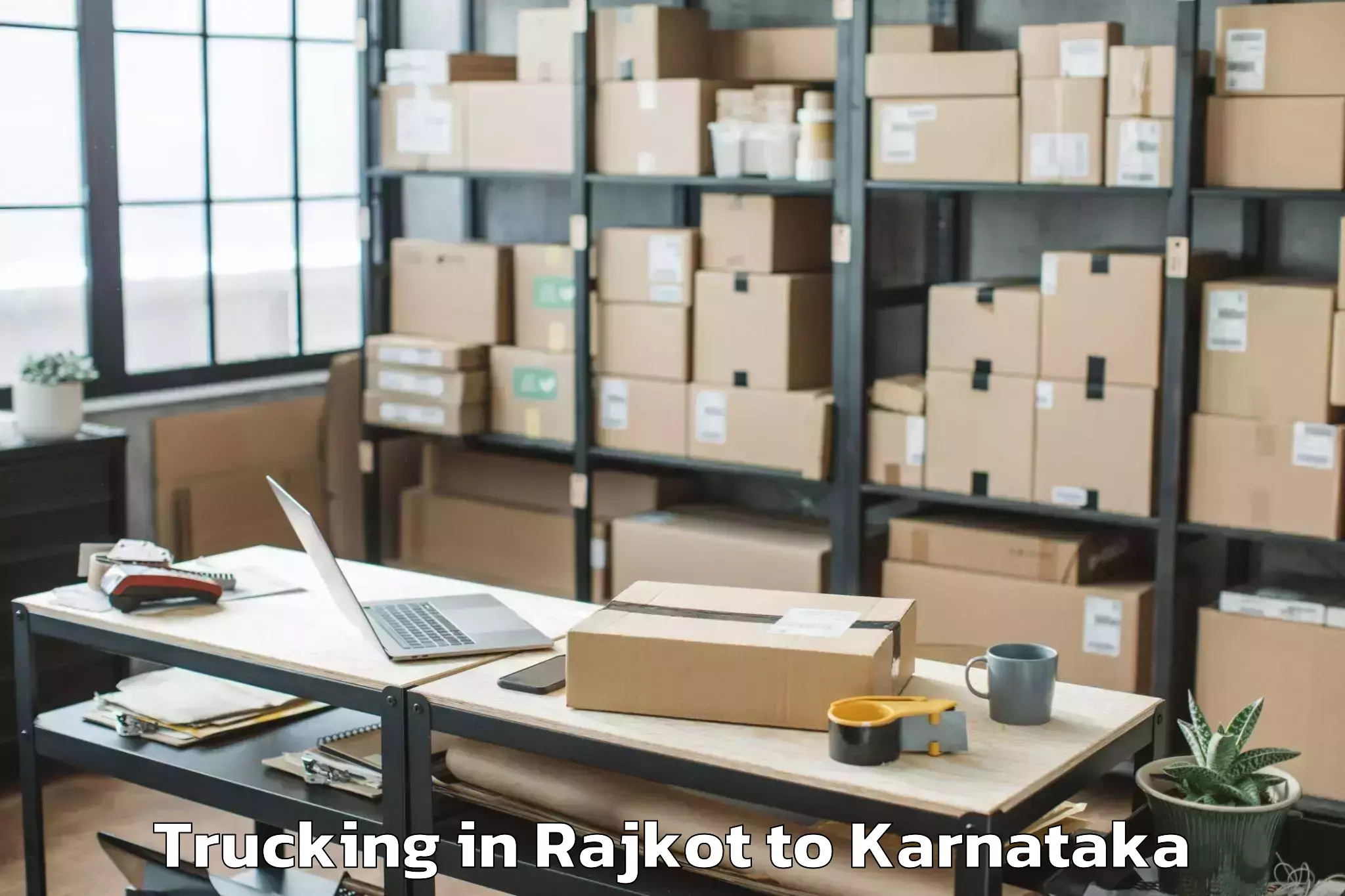 Top Rajkot to Ramdurg Trucking Available